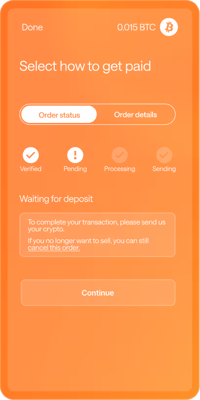 Select how to get paid